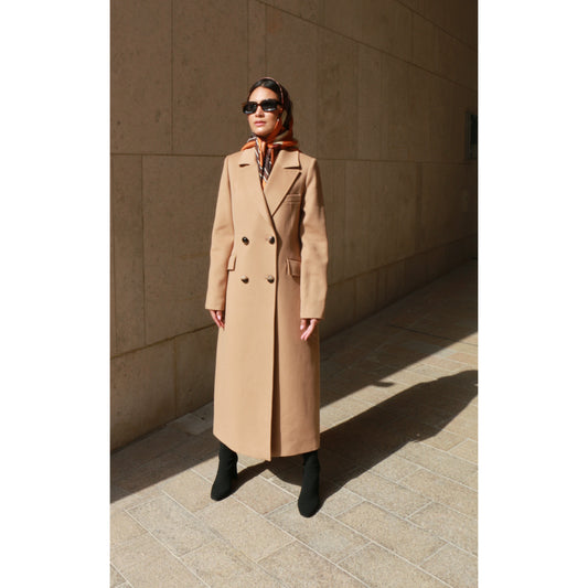 Camel signature coat