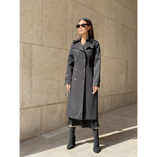 Black trench coat